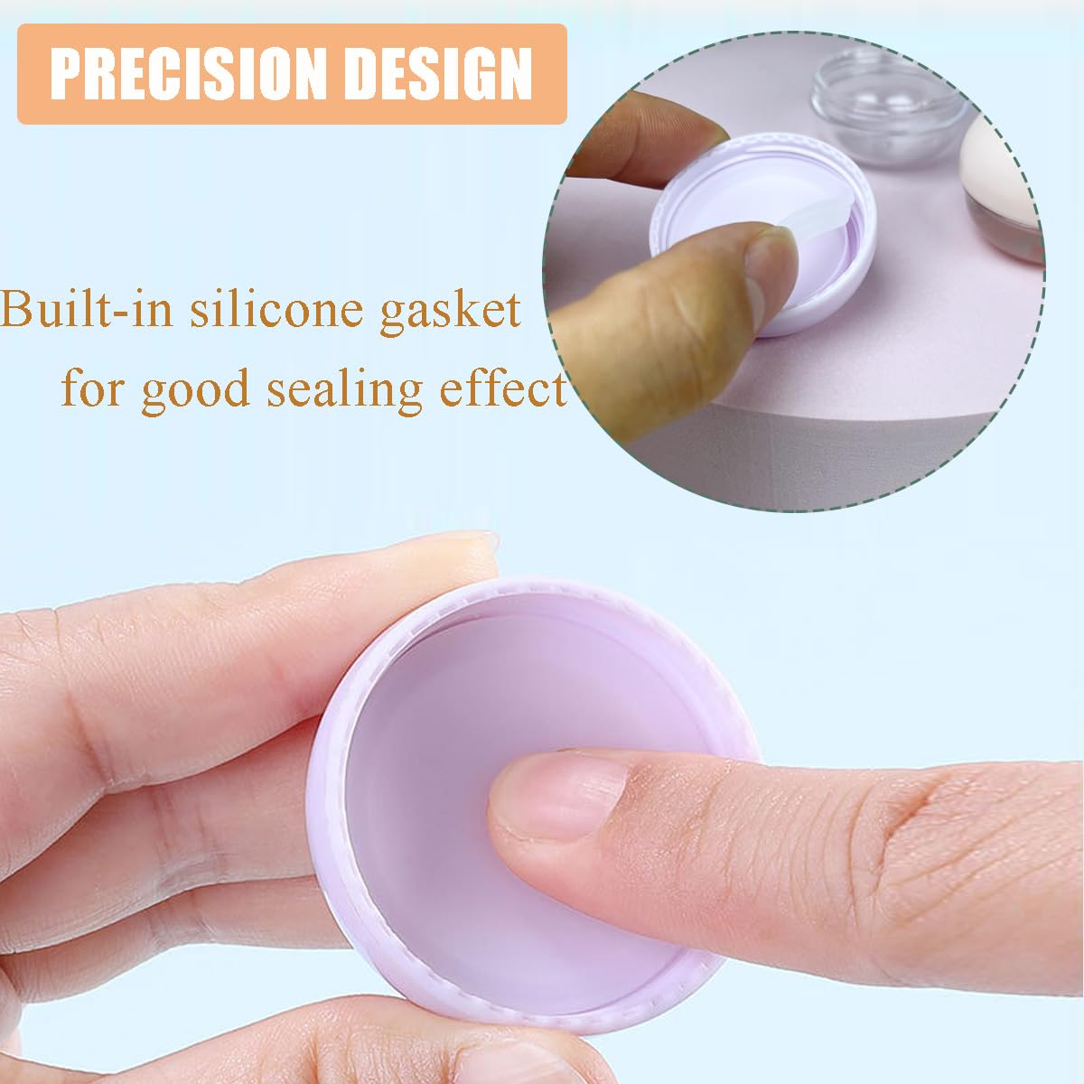 5 Pcs 10Ml Small Travel Containers - Convenient Travel Jars For Creams, Travel Lotion Container, Travel Makeup Containers Essent